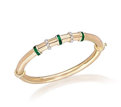Diamond and Emerald bracelet